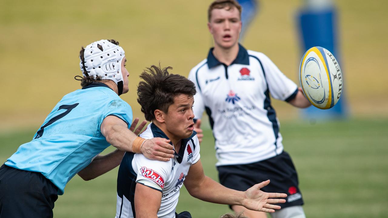 NSW Juniors player Felix Turinui carries the ball. Picture: Julian Andrews