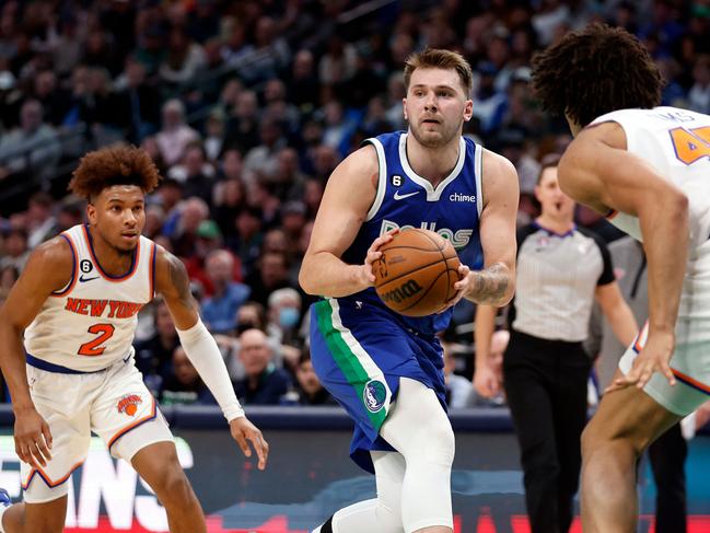 Mavericks star Luka Doncic was ready for a drink after a masterpiece on court sent NBA fans into meltdown.