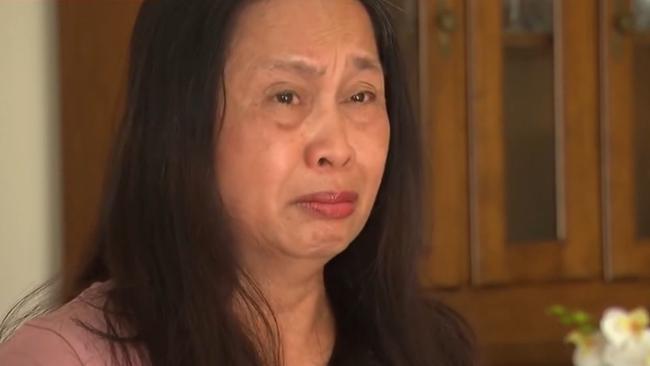 May Zervaas is the host mother to Vietnamese student Sunnie Nguyen, 17, who is missing. Picture: 7NEWS