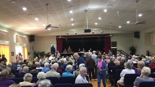 Earle Haven residents meeting on the Gold Coast. Picture: Greg Stolz