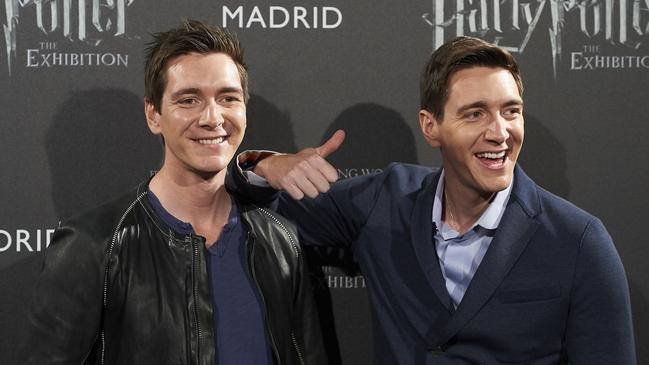 James Phelps and Oliver Phelps visit the 'Harry Potter: The Exhibition' at IFEMA in Madrid. Picture: SEAN THORTON/WENN.COM