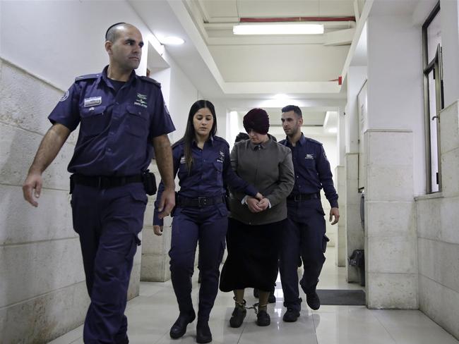 Australian Malka Leifer, who is wanted in Australia for 74 charges of sexual assault and the country's request for her extradition has been delayed for years. Picture: AP