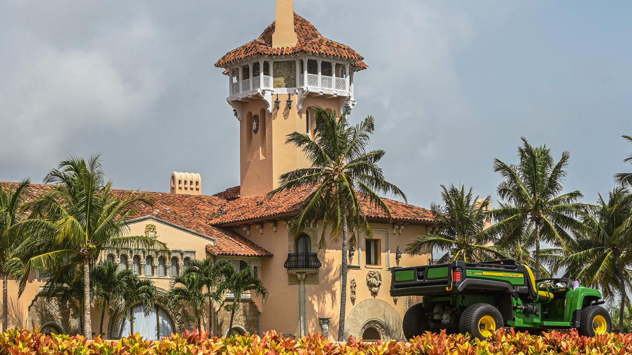 Former US President Donald Trump's residence in Mar-A-Lago in Florida was raided by the FBI. Picture: AFP