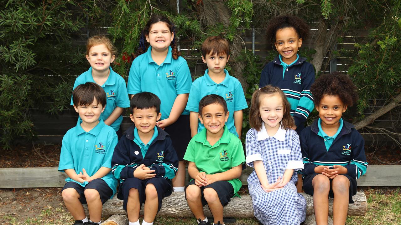 St Thomas Aquinas Catholic School 2025 Foundation JF. Front: Kye Gray, Anthony Vu, Souljhan Griffin, Elora Schonewille, Ava Makeny. Back: Harlow Brown, Alice Gnaccarini, Jasper Sawbridgeworth, Grace Makeny