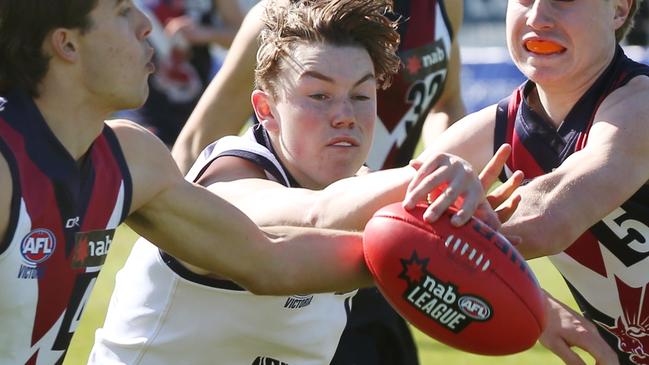 Tanner Bruhn could be in the frame for Carlton’s first pick. Picture: David Crosling