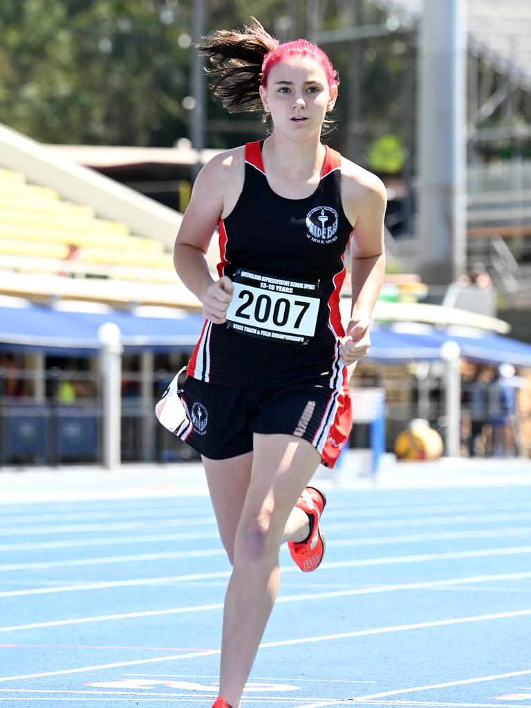 Queensland Representative School Sport track and field championships in Brisbane. Saturday October 12, 2024. Picture, John Gass