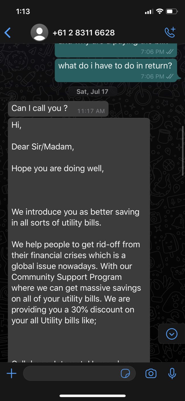 Mr Rashid said the scammers were very convincing.