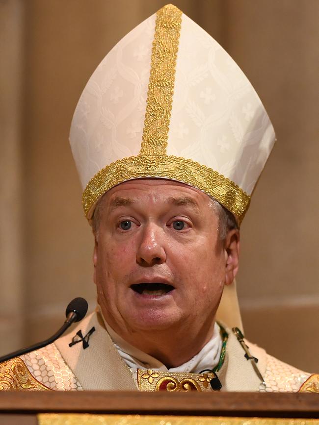 Archbishop of Sydney Anthony Fisher has accused the government of betraying the church’s trust. Picture: AAP Image