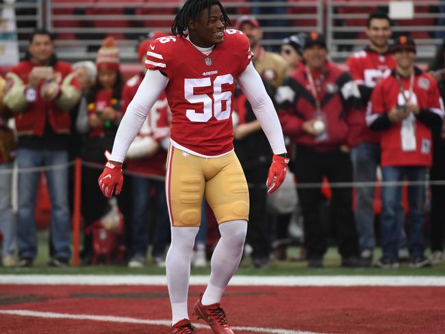 Reuben Foster with the Niners last year.