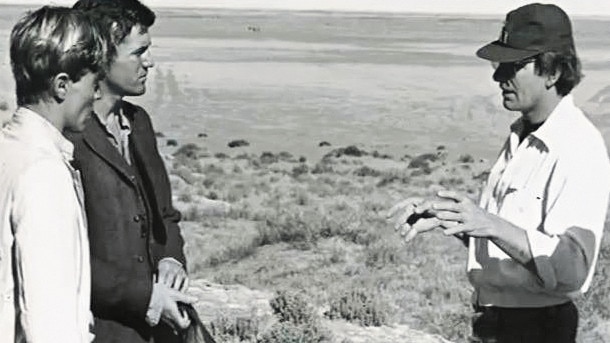 The actors on set with director Peter Weir. (Picture: Supplied)