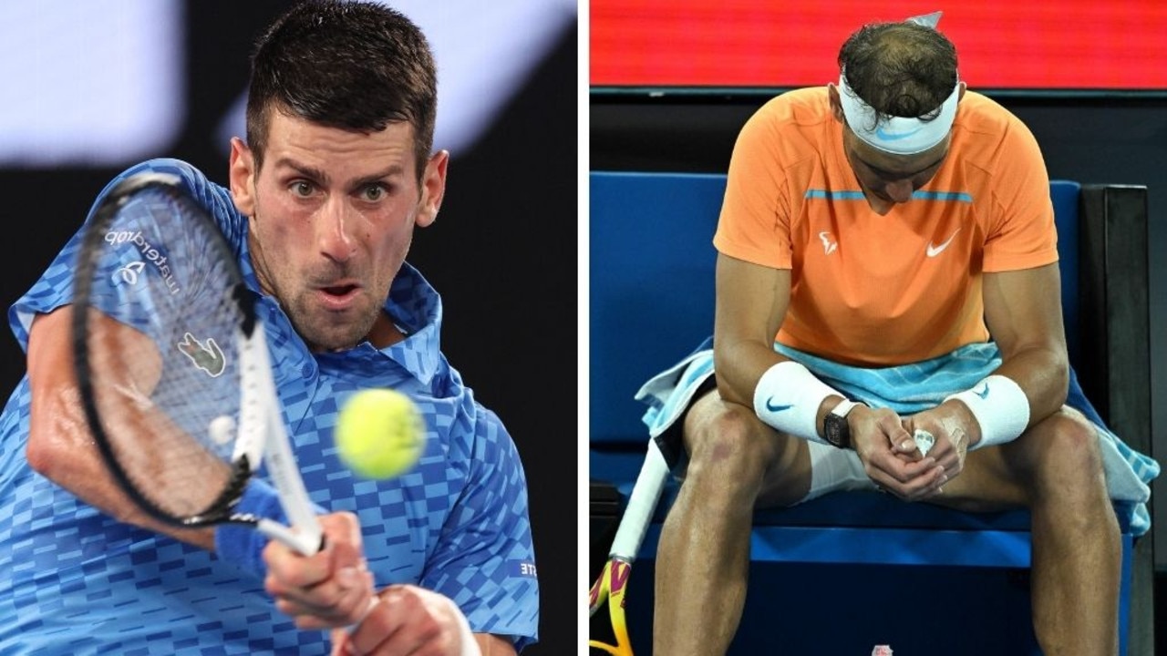 Novak Djokovic let slip his real feelings after the Australian Open final. Pictures: AFP, Getty