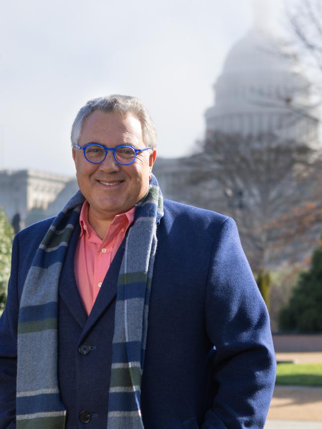 Joe Hockey, former Australian ambassador to the US, stands in front of Capitol Hill in Washington. Picture: Allison Shelley