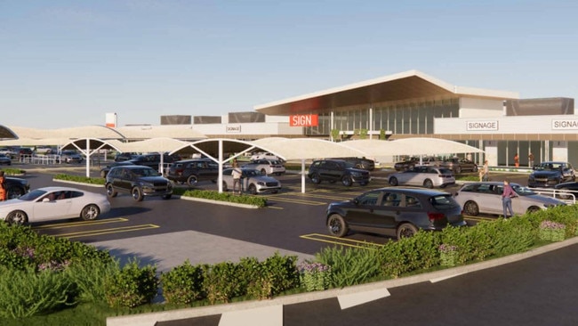 Architectural drawings showing BluePoint Bargara Pty Ltd's proposed shopping centre at Rifle Range Rd, Bargara.