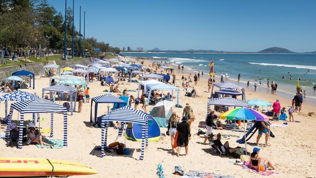 Coastal areas, such as the Sunshine Coast are popular with young families.