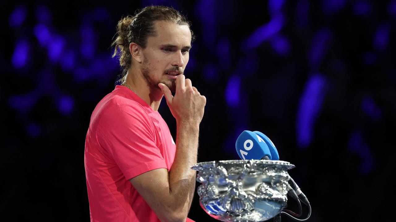 A grand slam title remains elusive for Zverev. (Photo by DAVID GRAY / AFP)