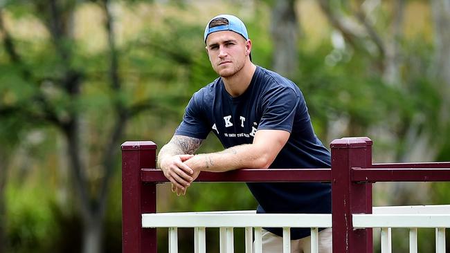 Parramatta Eels hooker Cameron King. Taking a break in Townsville before resuming training next week.