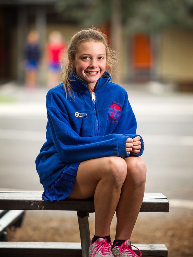 Port Melbourne Primary School captain Ruby Scully. Picture: Sarah Matray