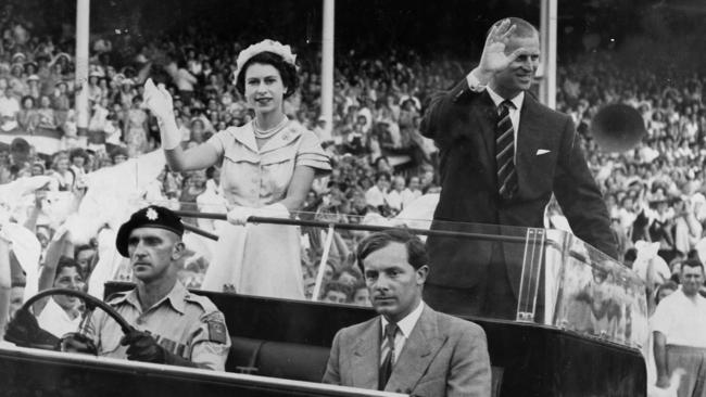 1954 Brisbane Royal Tour of Queen Elizabeth II and Duke of Edinburgh Picture: Ted Holliday