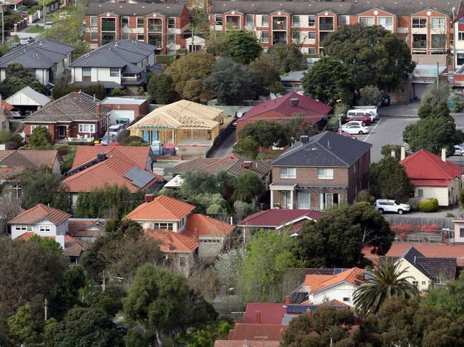 MELBOURNE, AUSTRALIA - NewsWire Photos, SEPTEMBER 21, 2023. Victorian Premier, Daniel Andrews, holds a press conference in Box Hill where he talked on fast tracking homes and housing developments.Generic view of houses in Box Hill.  Picture: NCA NewsWire / David Crosling