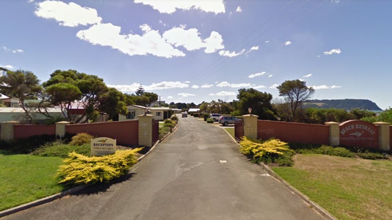 Ian Mackenzie, 81, sought revenge after the owners of the Beach Retreat Tourist Park in Wynyard advised him he'd need to move his home from the property. Picture: Google
