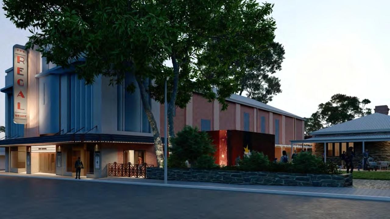 An artist impression for the proposed upgrade for Burnside Council's Regal Theatre. Picture: SMFA