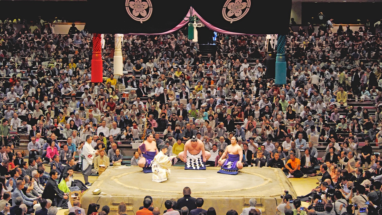 <h2>September: Grand Sumo Tournament, Tokyo</h2><p>Of Japan&rsquo;s six 15-day sumo tournaments each year, three take place in Tokyo, the last of which, the Honbasho or <a href="https://sumo.pia.jp/en/" target="_blank" rel="noopener">Grand Tournament</a>, determines rankings for November&rsquo;s grand finale in Fukuoka. Tokyo&rsquo;s National Sumo Arena and stables are in historic Ryogoku, a quaint precinct to wander in with the chance to bump into wrestlers during time-outs. At Tokyo&rsquo;s <a href="https://asakusa-sumo.com/" target="_blank" rel="noopener">Asakusa Sumo Club</a>, you can watch retired sumo demonstrate the sport while you dine.&nbsp;</p><p><strong>TIP:</strong> Be prepared to jump on <a href="https://www.buysumotickets.com/" target="_blank" rel="noopener">sumo tickets</a> a month or even two before the event.&nbsp;</p>