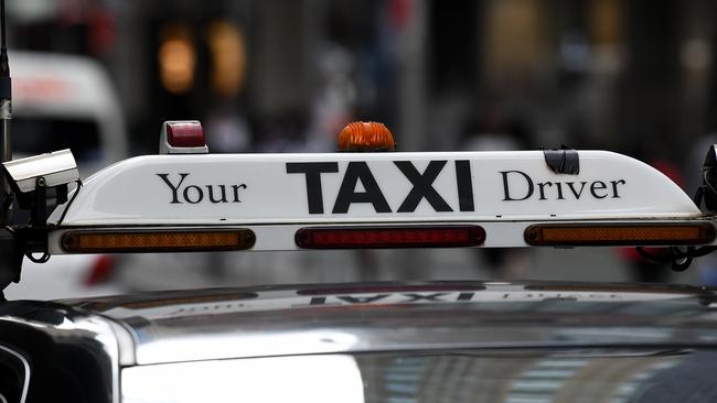 SYDNEY, AUSTRALIA - NCA NewsWire Photos SEPTEMBER, 20, 2020: Taxi signage is seen in the CBD of Sydney. A Sydney taxi driver has tested positive for COVID-19 after working eight days while infectious and visiting several venues in Sydney and on the South Coast. Picture: NCA NewsWire/Bianca De Marchi