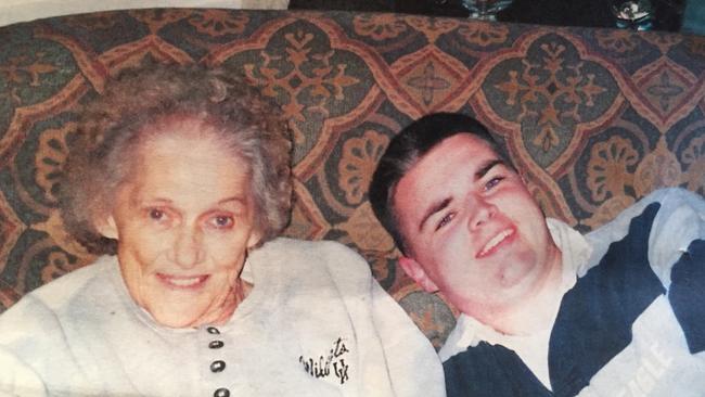 A young JD Vance and his grandmother.