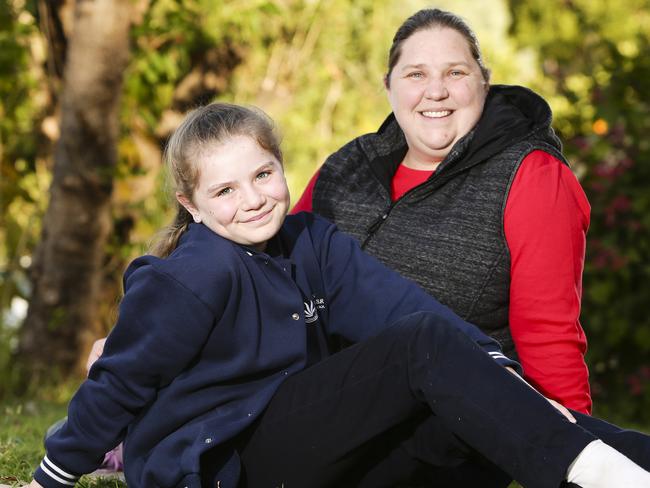 Melissa Mibus with her daughter Claire. Picture: Justin Lloyd