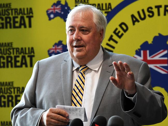 Clive Palmer in Bundaberg.