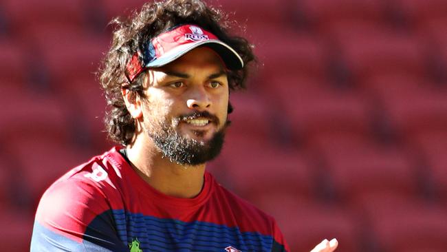 Karmichael hunt at Reds training at Suncorp Stadium. Pic Annette Dew