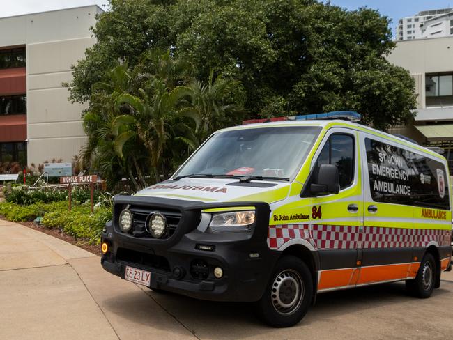 St John's Ambulance NT attended Darwin Local Court on Friday February 7 after a 19-year-old man became unwell while in the court cells. Picture: Pema Tamang Pakhrin