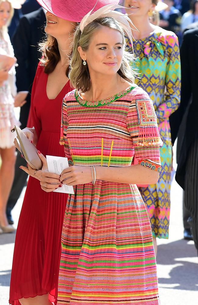 Prince Harry’s ex-girlfriend Cressida Bonas, pictured at his wedding to Meghan Markle. Picture: Getty