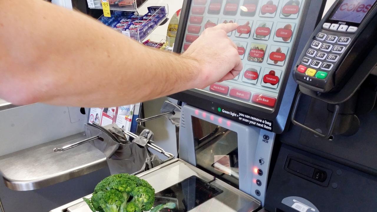 Generic self-serve checkout. Picture: News Corp Australia