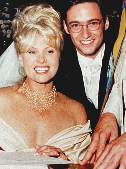 Hugh Jackman and Deborra-Lee Furness on their wedding day. Picture: Instagram