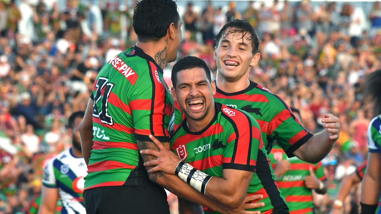 Walker bagged four tries against the Warriors. (AAP Image/Darren England) 