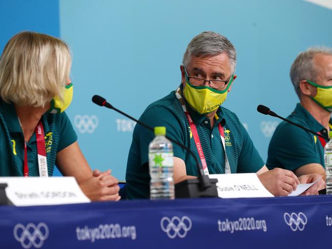 AOC Chef de Mission Ian Chesterman said athletes had been warmly welcomed to Tokyo despite public sentiment opposing the Olympic Games. Picture: Cameron Tandy