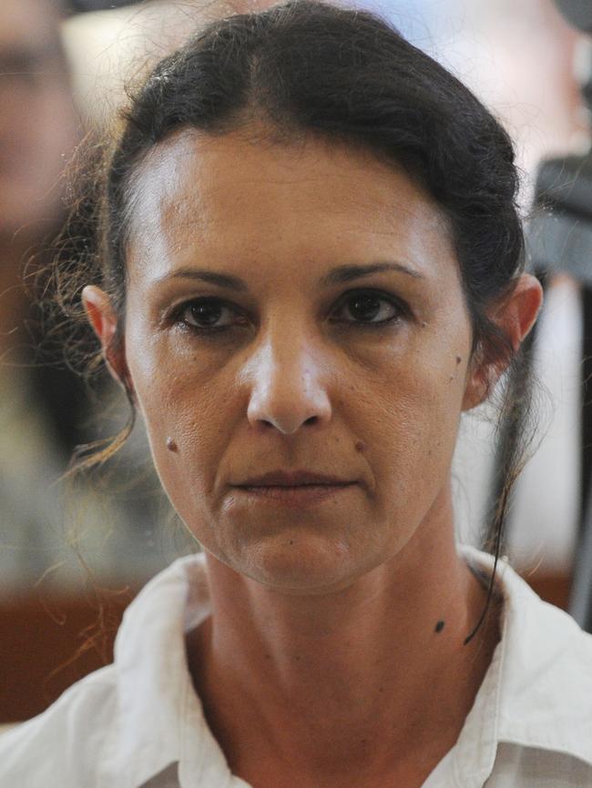 Sara Connor in court during her trial. Picture: AFP