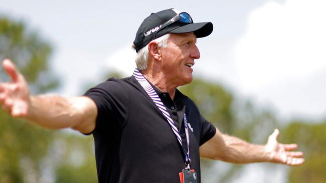 LIV Golf commissioner Greg Norman has had his Masters snub confirmed by bosses. Picture: Mike Ehrmann / GETTY IMAGES NORTH AMERICA / Getty Images via AFP