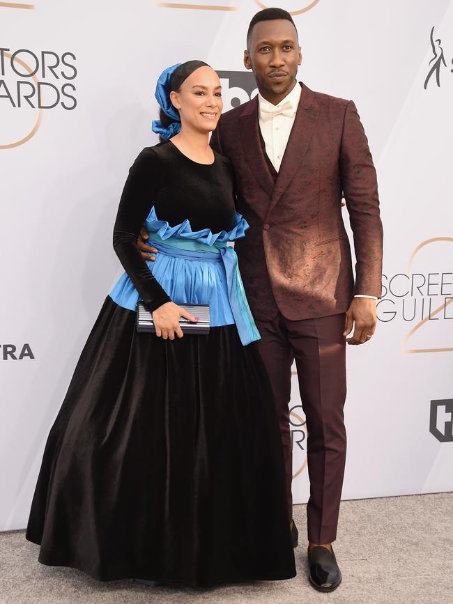 Amatus Sami-Karim and Mahershala Ali arrive for the 25th Annual SAG Awards. Picture: Getty