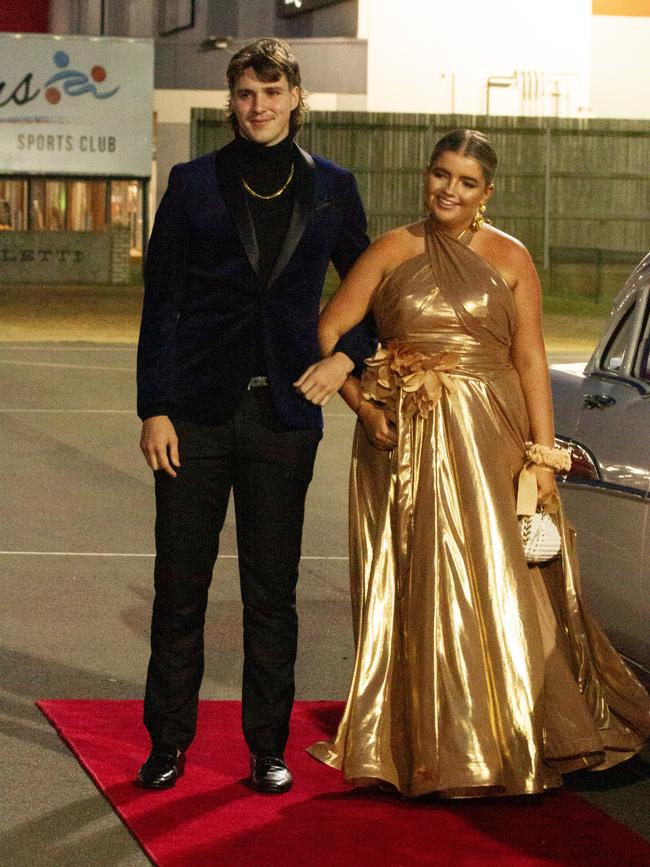 Jaime Purkis and Wilhelmina MacLennan at the 2023 St Lukes Anglican College formal.