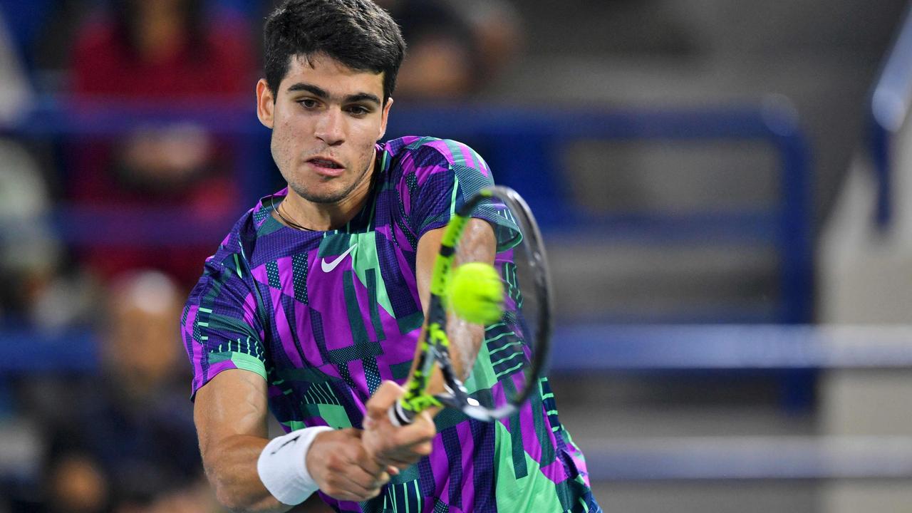 Spain's Carlos Alcaraz has become just the latest big-name player to withdraw from the Australian Open. Picture: AFP