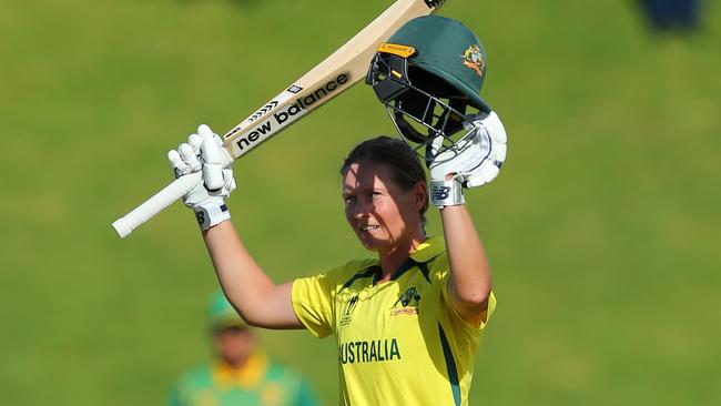 Meg Lanning of Australia. Photo by Hagen Hopkins-ICC/ICC via Getty Images