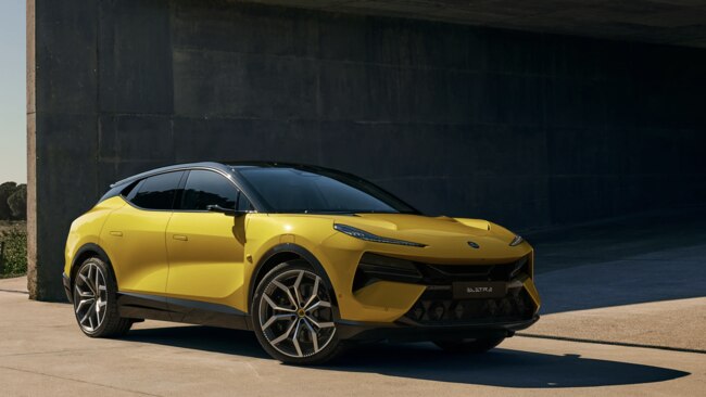 The Lotus Electre, marketed as an “electric hyper-SUV with race car DNA”.