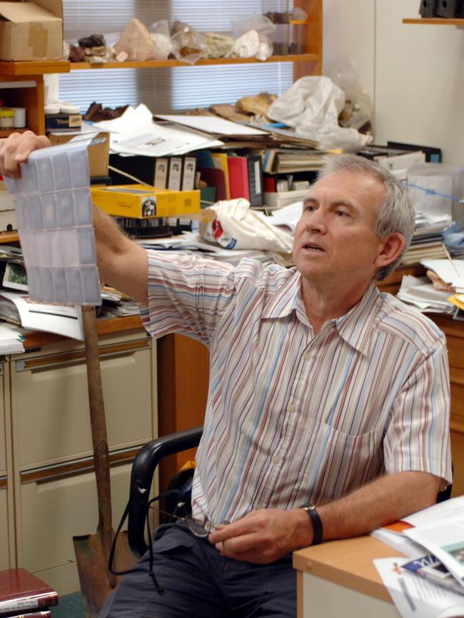 CSIRO scientist Dr Rob Fitzpatrick pictured in his office.