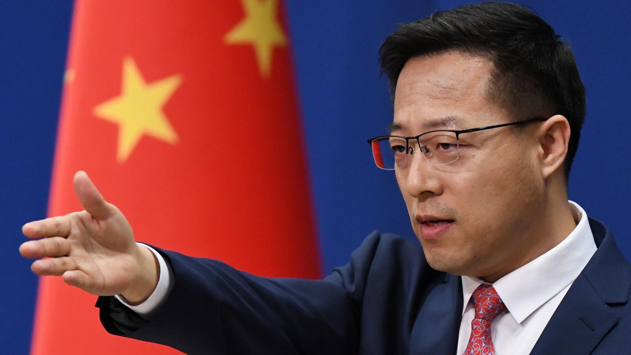 Chinese Foreign Ministry spokesman Zhao Lijian has openly criticised Australia. Picture: Greg Baker/AFP