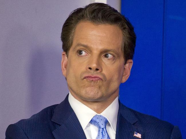 Anthony Scaramucci, Donald Trump’s former head of communications, was busy at the gathering in Davos. Picture: Rex Features/The Times