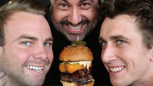 Aaron Wilson, Nathan Zukerman and JD owners of Ze Pickle. Picture: Supplied