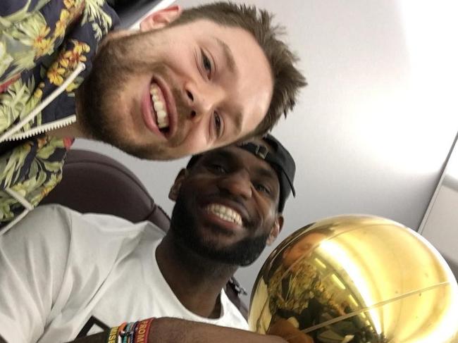 Dellavedova played alongside LeBron James in the Cleveland Cavaliers 2016 NBA Championship. Instagram.