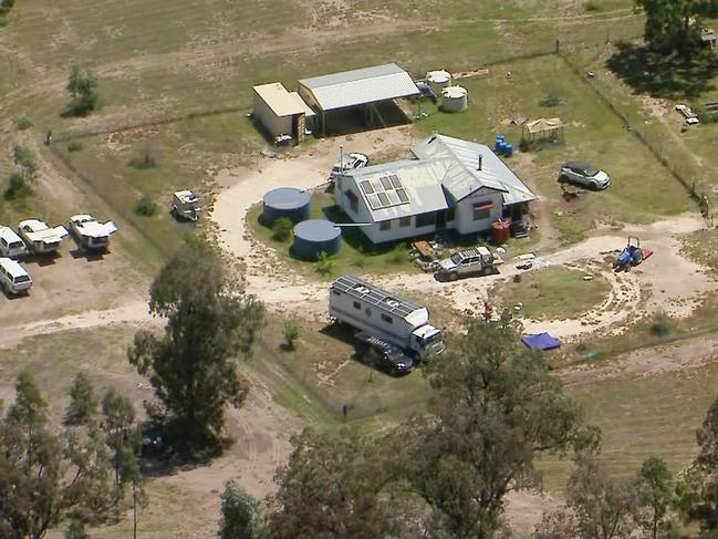 The crime scene at Wieambilla . Picture: 9 News.